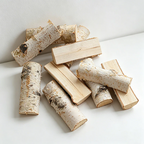 0.79 Inches Birch Wood Slices Wall Decor - Christmas Natural Craft Ornaments(50PCS)
