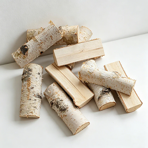 0.79 Inches Birch Wood Slices Wall Decor - Christmas Natural Craft Ornaments(50PCS)