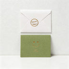 Vintage Gold Foil Flocked Paper Greeting Card Sets with Envelope & Seal, 6 Assorted Designs