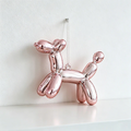 Balloon Dog Shaped Christmas Wall Decor - Metallic Hanging Ornament