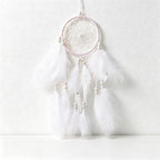 CouldNook Dreamcatcher-Cute Pom Pom Feather Dream Catcher Wind Chime Hanging Decor