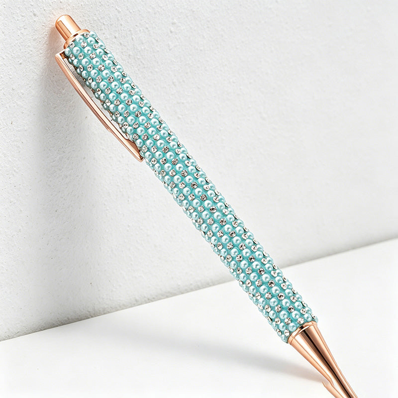 CouldNook Bling Rhinestone Ballpoint Pen - Sparkly Retractable Metal Pen (1.0mm)