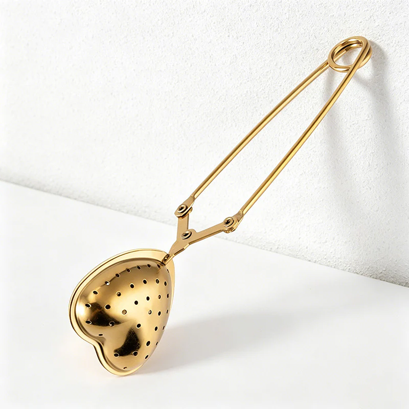 304 Stainless Steel Heart Shaped Tea Infuser Tea Accessories - Loose Leaf Tea Strainer with Handle