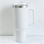 CouldNook 40oz Rhinestone Cow Print Tumbler-Stainless Steel Vacuum Insulated Ice Tumbler with Handle & Straw