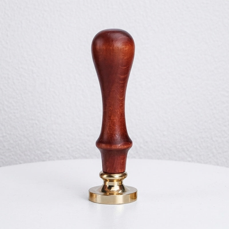 CloudNook Wax Seal Stamp Set-Faux Wooden Handle Brass Head