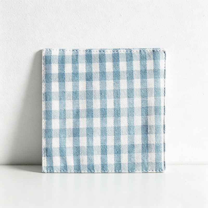 CouldNook Gingham Coaster - Classic Plaid Drink Mat