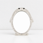 CouldNook Decorative Mirror Accessory - Sculpted Outlines And Ornamental Border Designs