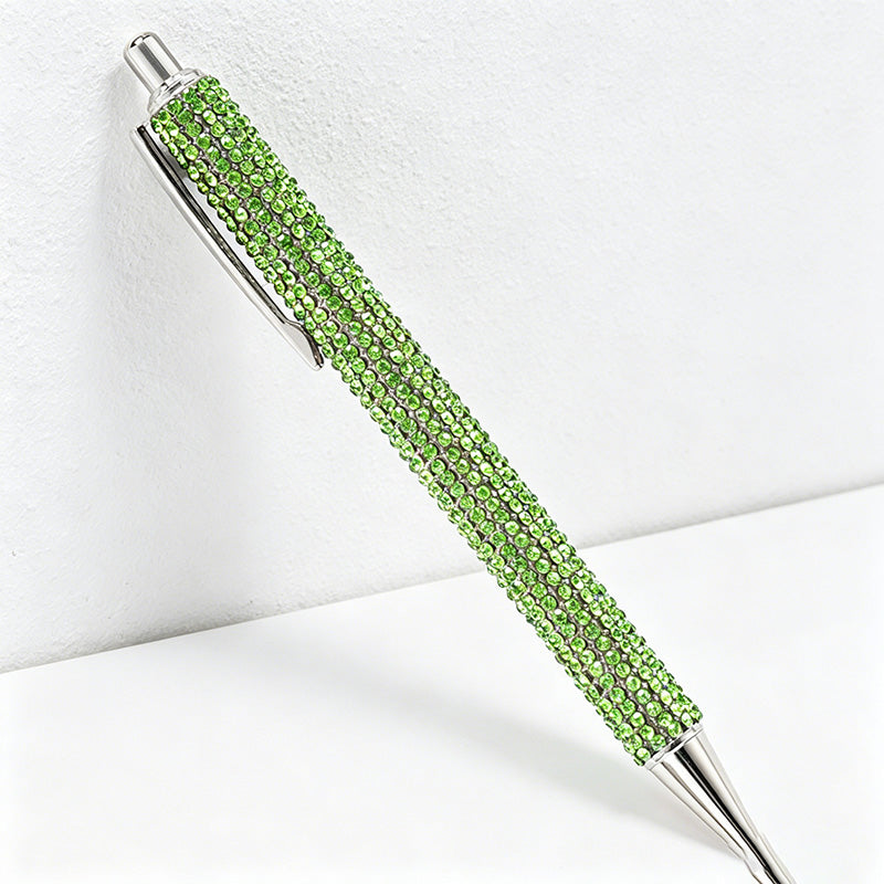 CouldNook Pen-Bling Bling Rhinestone Paved Retractable Metal Ballpoint Pen Luxury Gift Pen for Office School Wedding