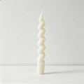 Twisted Spiral Taper Candles - Long Stem Decorative Dinner Candles
