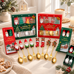 CouldNook Christmas Stainless Steel Cutlery - Festive Character Handle