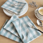 CouldNook 100% Cotton Plaid Napkin - Nordic Minimalist Checkered Tea Towel