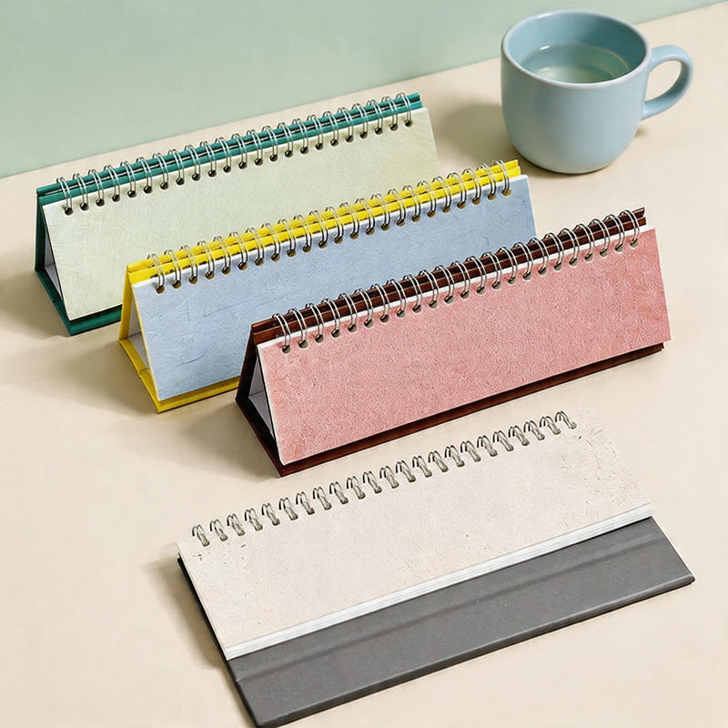CouldNook Mini Desk Calendar - Minimalist English Desktop Calendar 2026-2025