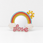 CouldNook Decorative Mirror Accessory - Sculpted Outlines And Ornamental Border Designs