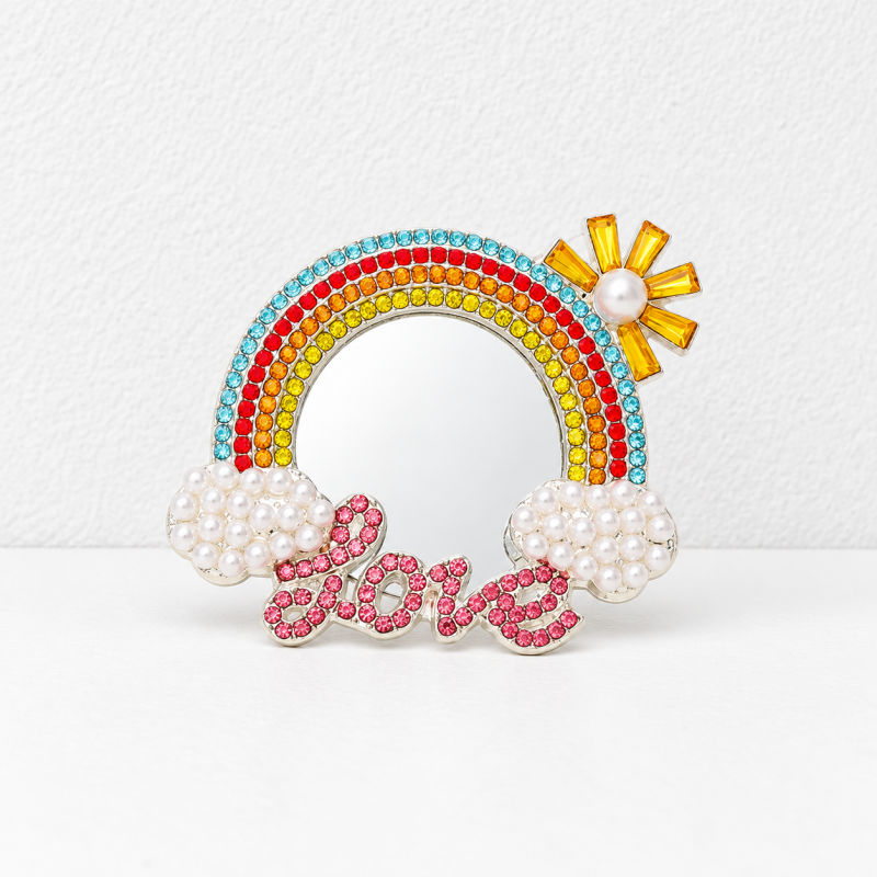 CouldNook Decorative Mirror Accessory - Sculpted Outlines And Ornamental Border Designs