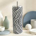 CouldNook 20oz Rhinestone Tumbler-Stainless Steel Vacuum Insulated Straight Body Tumbler with Straw