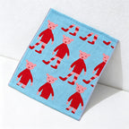 CouldNook Pure Cotton Gauze Cartoon Square Towel - Cute Absorbent Handkerchief