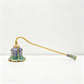 Vintage Enamel Candle Snuffer, Handheld Metal Candle Extinguisher