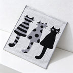 CouldNook Pure Cotton Gauze Cartoon Square Towel - Cute Absorbent Handkerchief