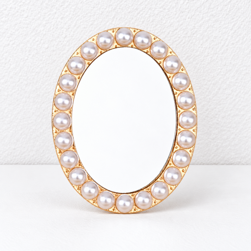 CouldNook Decorative Mirror Accessory - Sculpted Outlines And Ornamental Border Designs