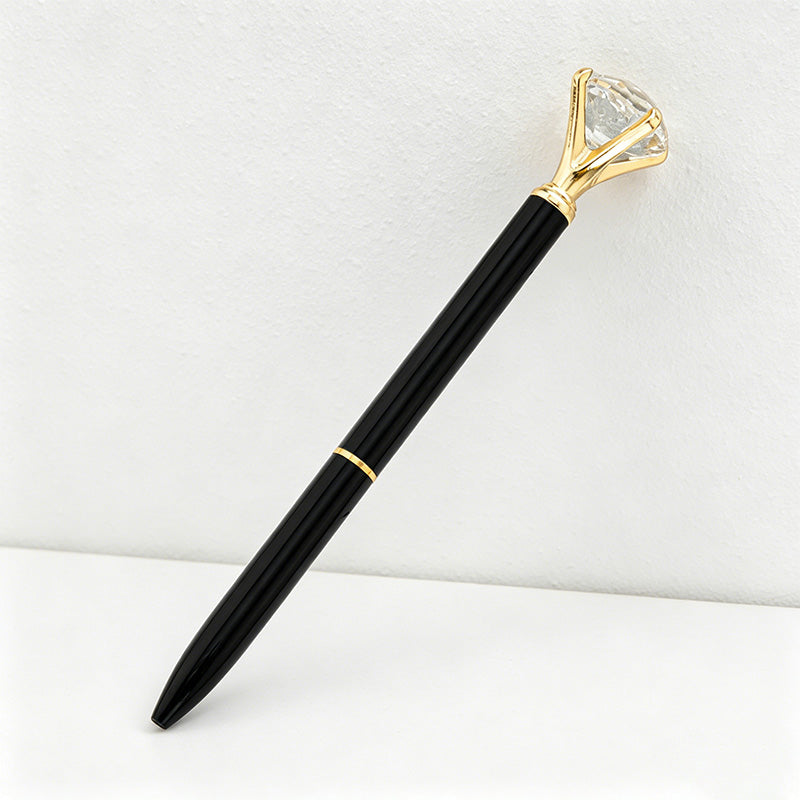 CouldNook Pen-Large Diamond Top Twist Retractable Metal Ballpoint Pen Custom Logo Gift Pen for Office Advertising School