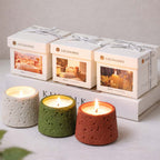 CouldNook Scented Candles - Textured Cement Shell Soy Wax Candle