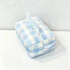 Checkered Fabric Tissue Box - Car & Home Napkin Holder