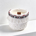 CouldNook Bohemian Fringe Scented Candle - Textured Wabi-Sabi Decor