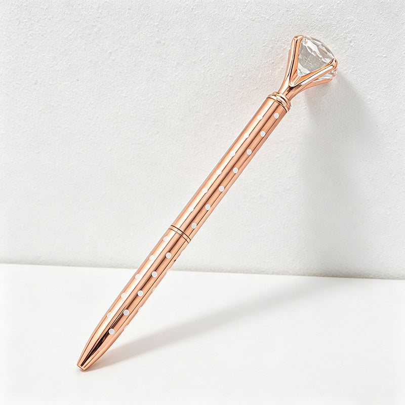 CouldNook Pen-Large Diamond Top Twist Retractable Metal Ballpoint Pen Custom Logo Gift Pen for Office Advertising School