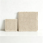 CouldNook Japanese Chunky Knit Trivet - Minimalist Woven Square Mat