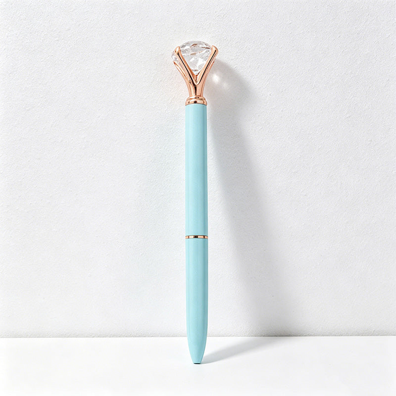 CouldNook Pen-Large Diamond Top Twist Retractable Metal Ballpoint Pen Custom Logo Gift Pen for Office Advertising School