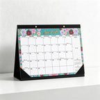 English 2026-2027 Wall Calendar - Floral Art Monthly Planner