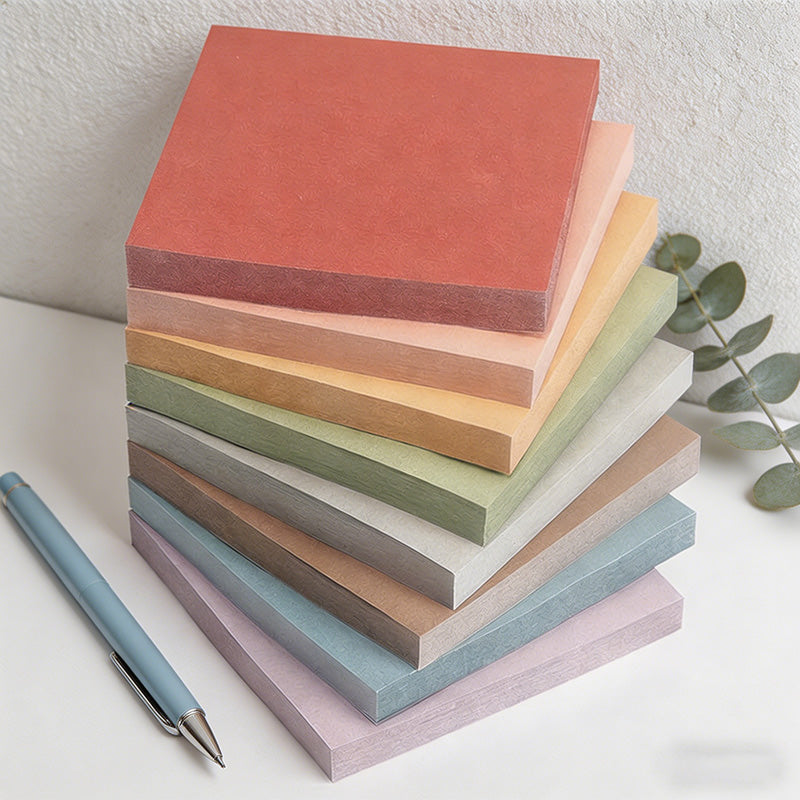 CouldNook 8-Piece Morandi Sticky Notes Set - Vintage Pastel 3x3 Memo Pads