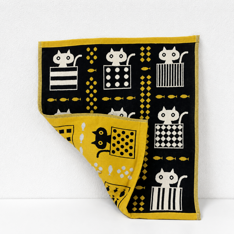 CouldNook Printed Gauze Hand Towel - Layered Character Designs