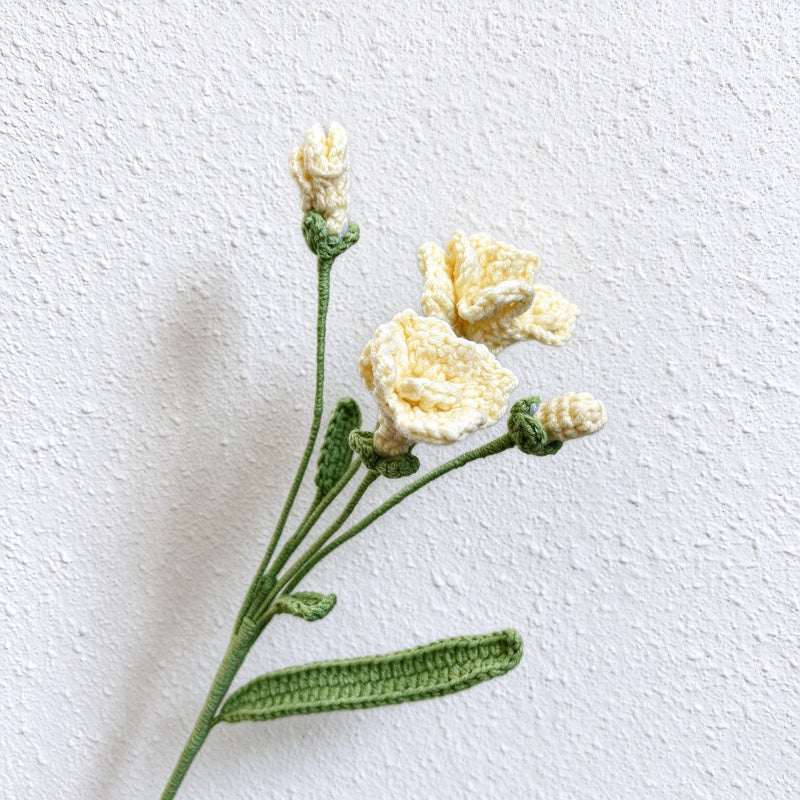 Crochet Flower Stem for Decorative Arrangements