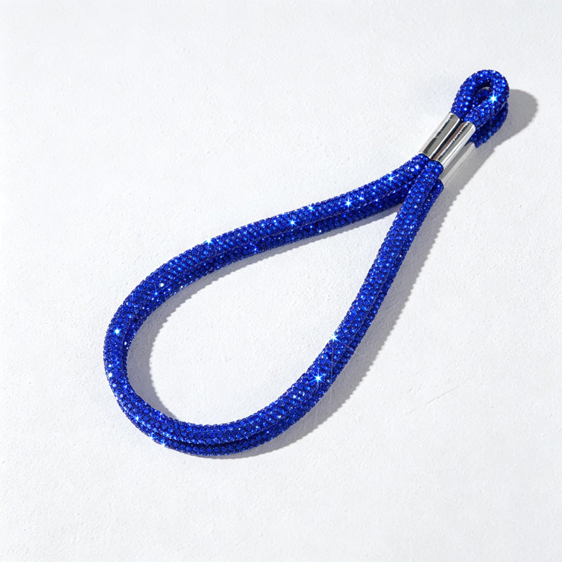 CouldNook Rhinestones Set Phone Strap with Square RhinestonesAccents