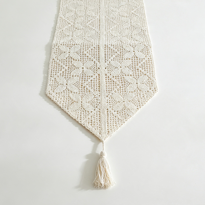 CouldNook Crochet-Look Table Runner - Console Table Accent