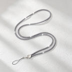 CouldNook Rhinestones Set Crossbody Phone Strap with Heart-Shaped Links