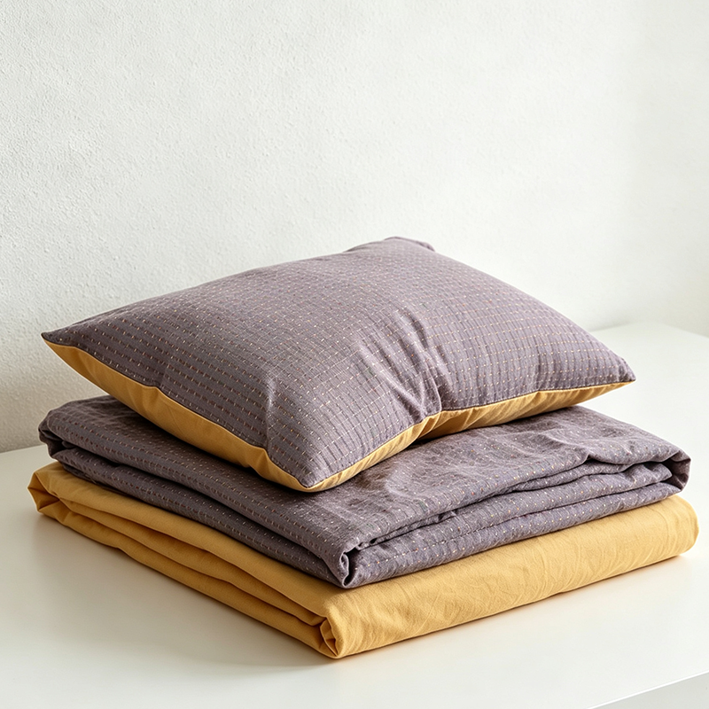 CouldNook Cotton Bedding Set - Textured Four-Piece Bedding Collection
