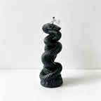 CouldNook Serpent‑Sculpted Scented Pillar Candle‑Vintage Halloween Decor