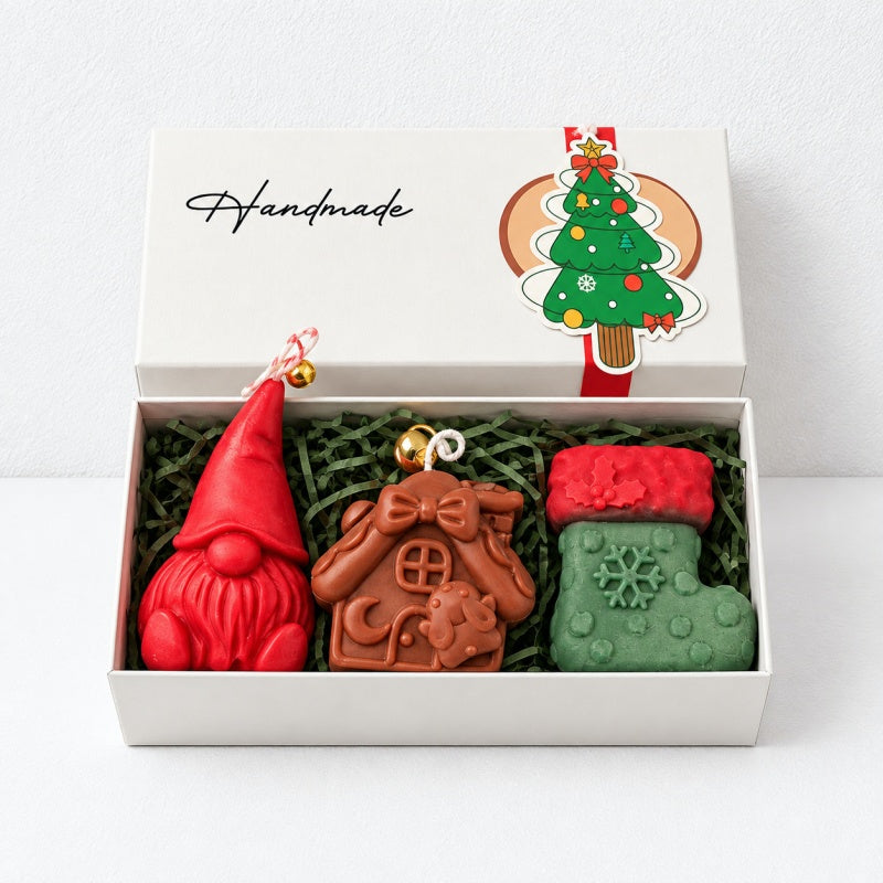 CouldNook Christmas Candle Gift Set - Sculpted Trio Box