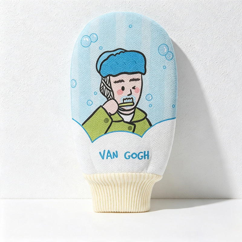 CloudNook Cartoon Bath Glove‑Dual‑Sided Exfoliating Mitt