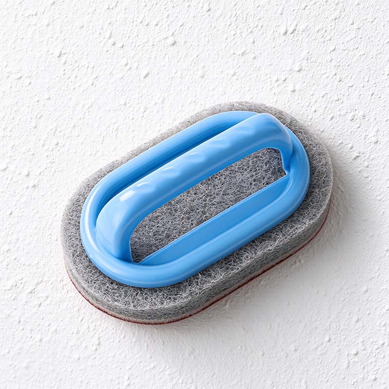 CouldNook Handled Cleaning Sponge - Raised Grip And Layered Oval Pad