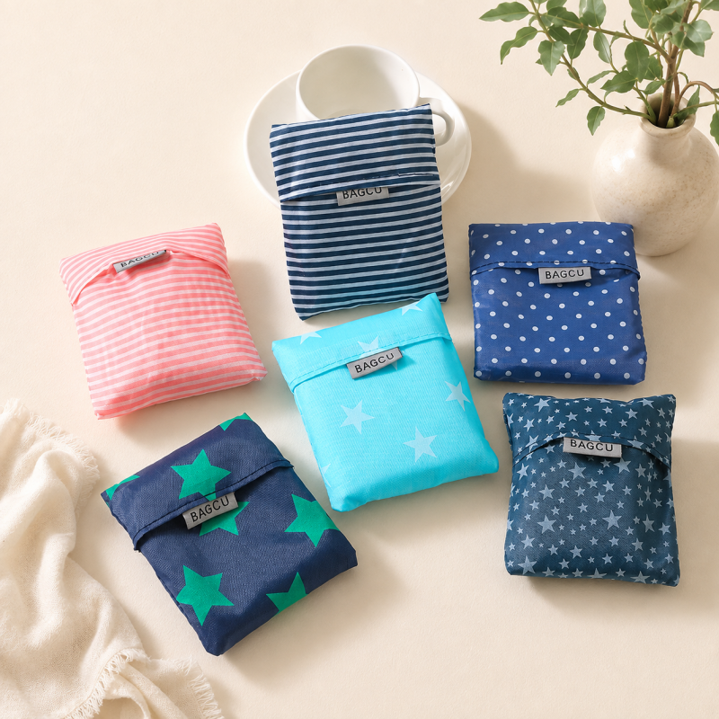 CouldNook Foldable Printed Shopping Bag - Pocket Storage Design