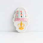 CouldNook Ceramic Lamp Refrigerator Magnet - Hand Painted Glow