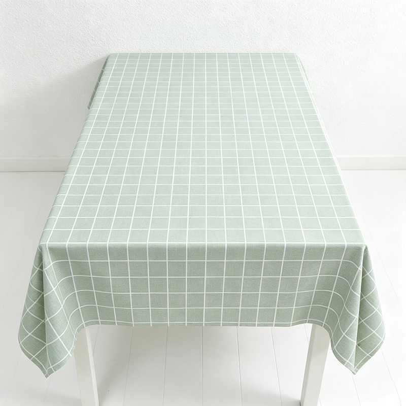 CouldNook Checked Tablecloth - Easy Wipe Dining Table Cover
