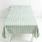 CouldNook Checked Tablecloth - Easy Wipe Dining Table Cover
