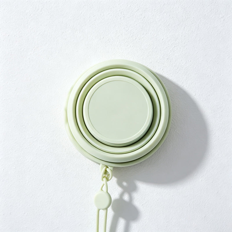 CouldNook Collapsible Silicone Cup - Accordion Sides and Attached Hanging Loop