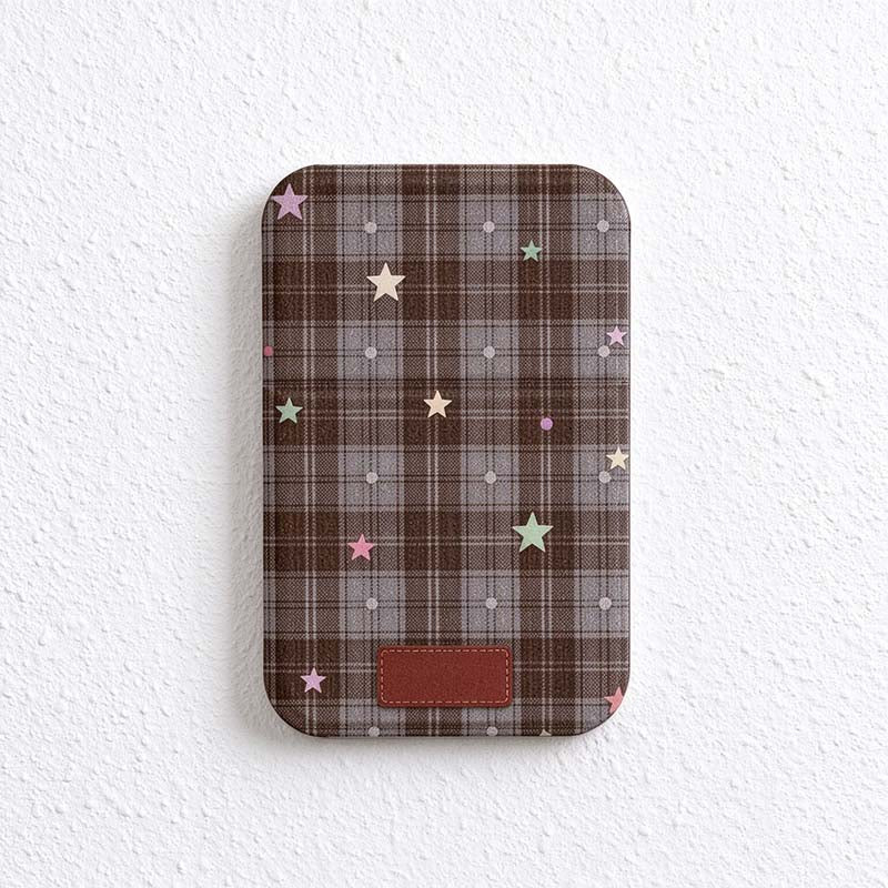 CouldNook Folding Pocket Mirror - Patterned Cover And Upright Display Position