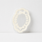 CouldNook White Lace Applique Patch - Bow Heart and Floral Shapes