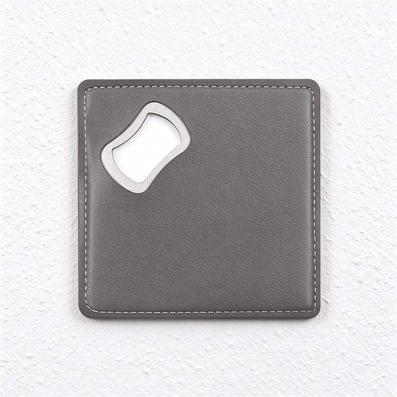CouldNook Square Bottle Opener - Inset Opening And Stitched Edge Detail